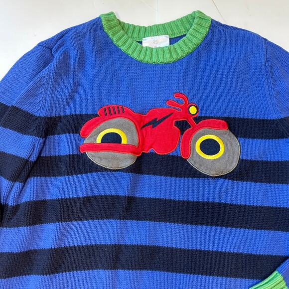 Hanna Andersson Motorcycle Knit Sweater 140 - Picture 2 of 4